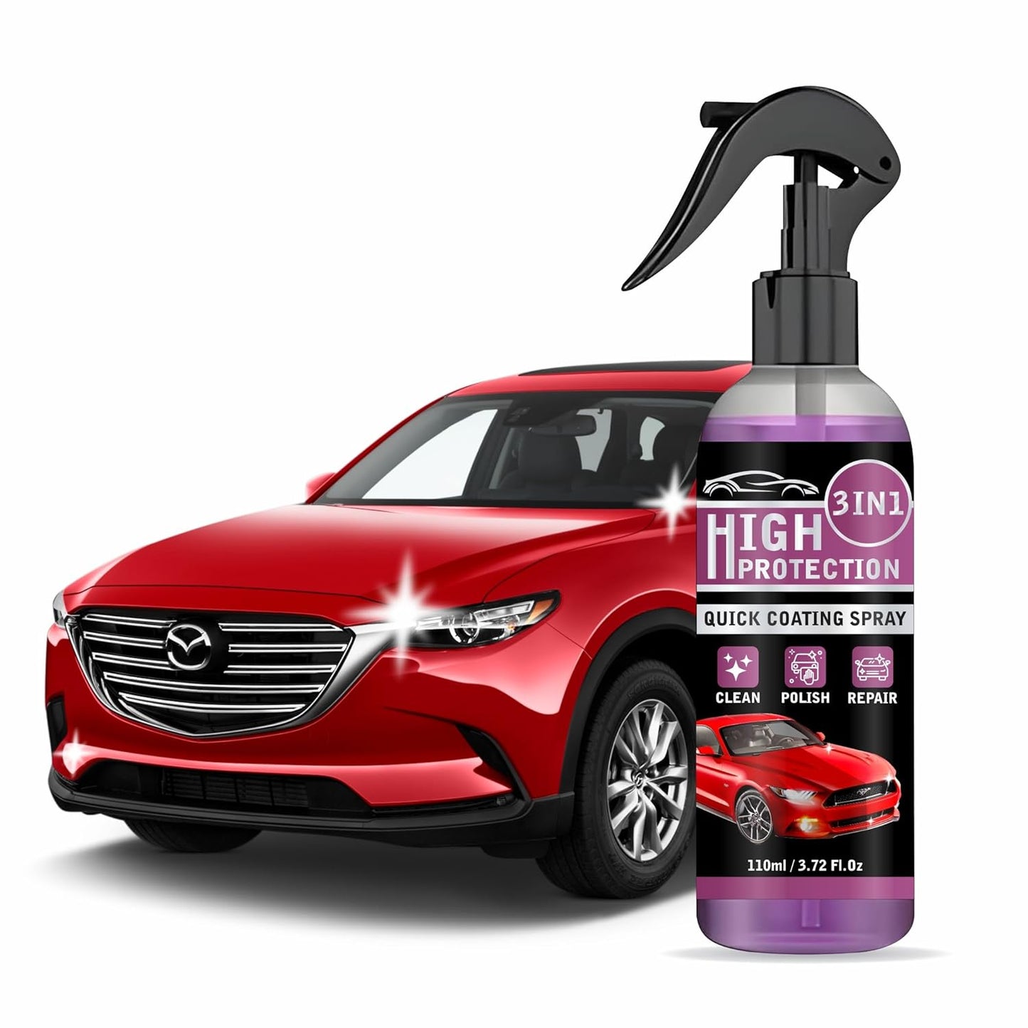 3 IN 1 CERAMIC SHINER✨ 10x More Powerful 🌧️ Hydrophobic Ceramic Coating Spray 💪🛡️🚘 | Buy 1 Get 1 Free🔥🔥🔥