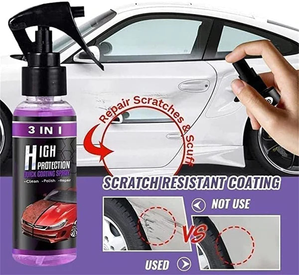 3 IN 1 CERAMIC SHINER✨ 10x More Powerful 🌧️ Hydrophobic Ceramic Coating Spray 💪🛡️🚘 | Buy 1 Get 1 Free🔥🔥🔥